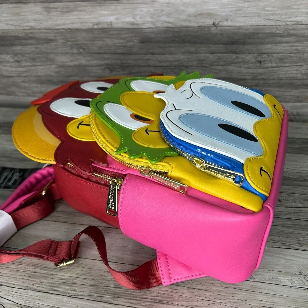 The Three Caballeros Disney Loungefly Backpack Bag READ PEELING FLAWS